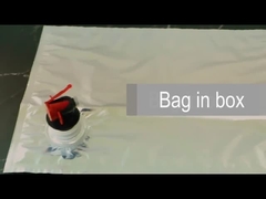 Dostosowany zawór do nadruku logo 2L 3L płynny worek na wino w pudełku