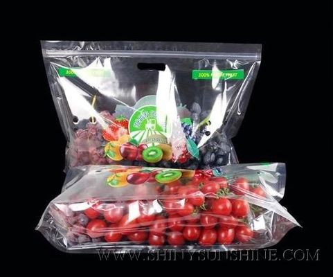 Supermarket Plastikowe przezroczyste opakowania na owoce i warzywa Pp Pe Winogrona Opakowania na świeże owoce